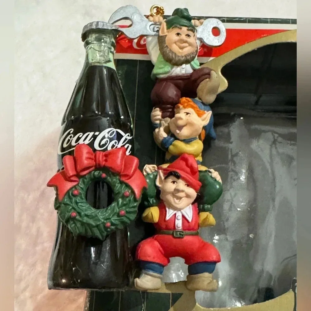 Coca Cola Vintage 1996 Christmas Bottling Works Ornament Collection Original Box